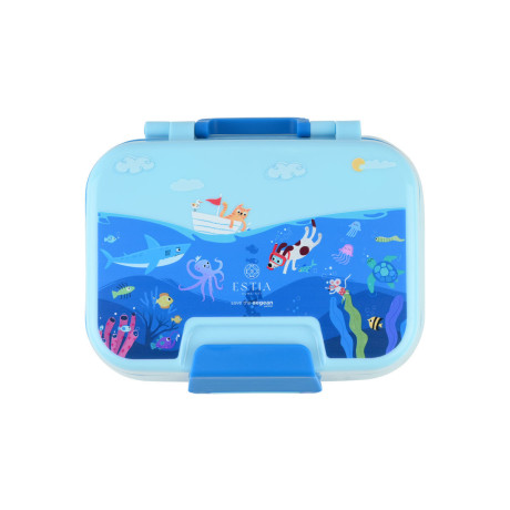 Estia Παιδικο Φαγητοδοχειο Save the Aegean 1030ml 2 Επιπεδων Ocean Play