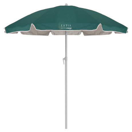 Estia Ομπρελα Θαλασσης Teal Green με Προστασια upf 50+ Μεταλλικη 1.8m