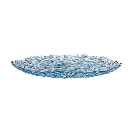 Estia Πιατελα Σερβιρισματος Roche Γυαλινη 32x2.9cm Μπλε
