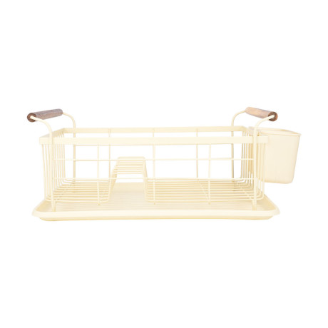 Estia Πιατοθηκη Allure Μεταλλικη με Ξυλινες Λαβες Ivory