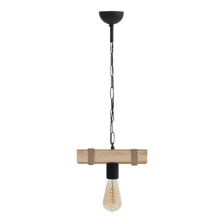 Φωτιστικό Οροφής Vero Megapap e27 Ξύλινο Μονόφωτο Χρώμα Φυσικό 25x8x65εκ.