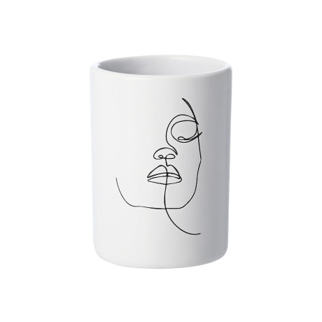 Estia Ποτηρακι Μπανιου Line art Λευκο