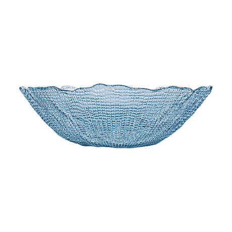 Estia Σαλατιερα Roche Γυαλινη 27.5x8cm Μπλε