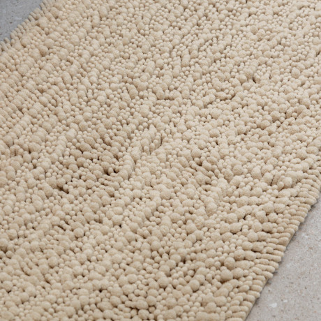 Estia Ταπετο Μπανιου Shaggy 80x50cm Πολυεστερα Taupe