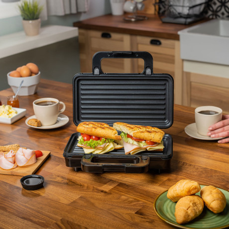 Estia Τοστιερα King Toast 2 Θεσεων 900w με Βαθιες Αποσπωμενες Αντικολλητικες Πλακες