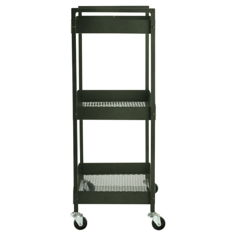 Estia  Τρολεϊ Αποθηκευσης Modus Μεταλλικο με 3 Ραφια Olive