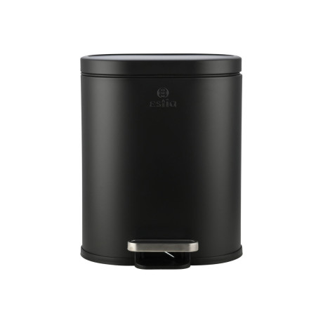 Estia Χαρτοδοχειο Μπανιου Ovoid Soft Close 6lt Μαυρο