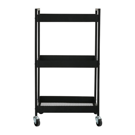 Estia Τρολεϊ Αποθηκευσης Modus Μεταλλικο με 3 Ραφια Μαυρο