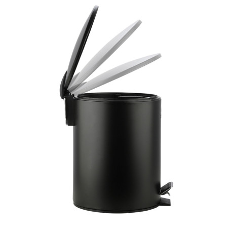 Χαρτοδοχειο Μπανιου Classic Soft Close 5lt ματ Μαυρο