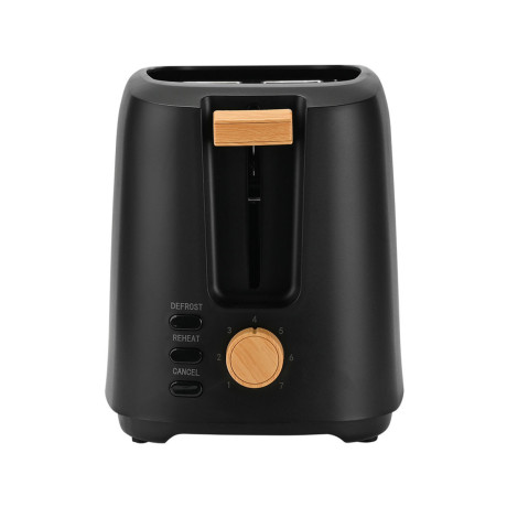 Estia Φρυγανιερα oak 2 Θεσεων 700w με 7 Επιπεδα Ψησιματος Μαυρη