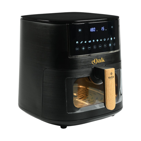 Estia Φριτεζα Αερος oak 1650w 7.2lt me Ψηφιακη Οθονη & 11 Προγραμματα Μαγειρεματος