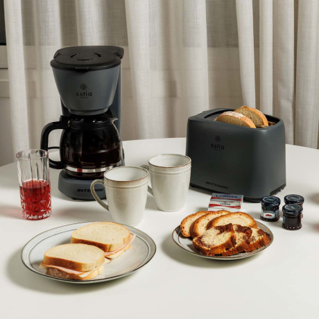 Estia Φρυγανιερα Intense Misty 2 Θεσεων με 7 Επιπεδα Ψησιματος 700w ματ