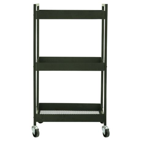 Estia  Τρολεϊ Αποθηκευσης Modus Μεταλλικο με 3 Ραφια Olive