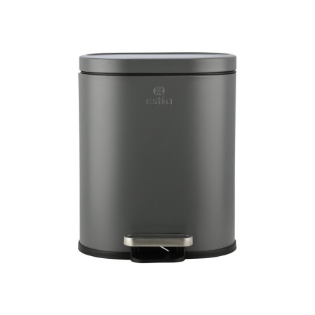 Estia Χαρτοδοχειο Μπανιου Ovoid Soft Close 6lt Γκρι