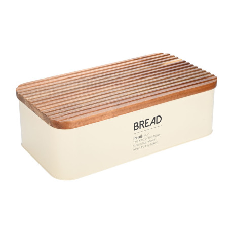 Estia Ψωμιερα Allure Μεταλλικη 42x23x13cm Ivory
