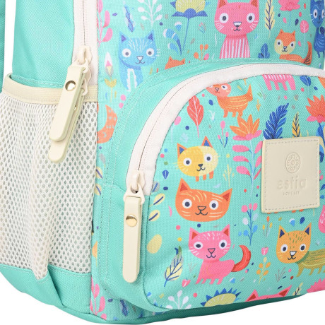 Estia Τσαντα Πλατης Παιδικη 10lt Feline Foliage