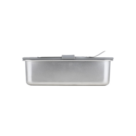 Estia Φαγητοδοχειο Click&seal Γυαλινο 1050ml 21.6x16.5x7.4cm με Καπακι Πλαστικο Ivory