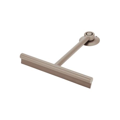 Estia Υαλοκαθαριστηρας Μπανιου με Λαστιχο με Βεντουζα Καφε