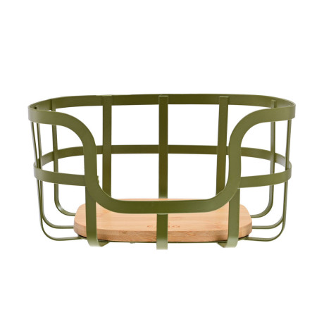Estia Φρουτιερα Bamboo Essentials Μεταλλικη 24x24x12.7cm Λαδι
