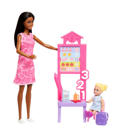 Mattel Barbie: Pack Careers With Kids (6 Designs) – Barbie® Careers Teacher Doll (Jmk17)