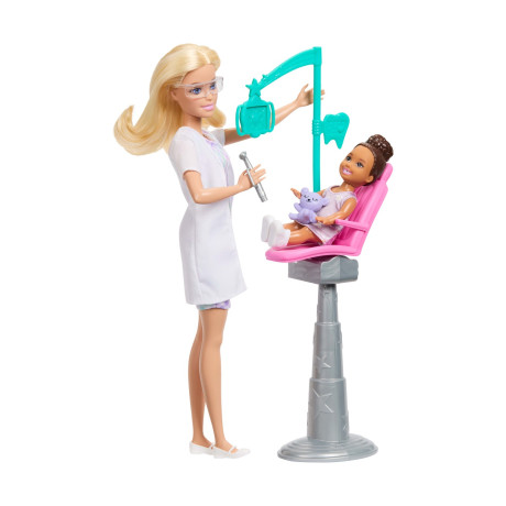 Mattel Barbie: Pack Careers With Kids (6 Designs) – Barbie® Careers Dentist Doll (Jmk14)