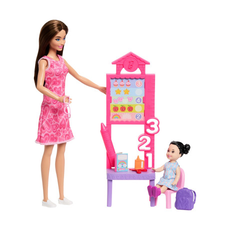Mattel Barbie: Pack Careers With Kids (6 Designs) – Barbie® Careers Teacher Doll (Jmk16)