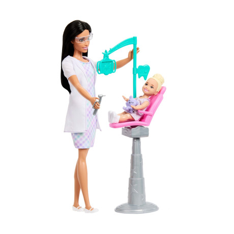 Mattel Barbie: Pack Careers With Kids (6 Designs) – Barbie® Careers Dentist Doll (Jmk15)