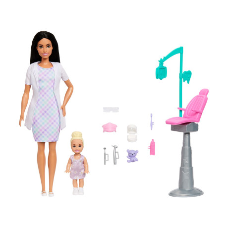 Mattel Barbie: Pack Careers With Kids (6 Designs) – Barbie® Careers Dentist Doll (Jmk15)