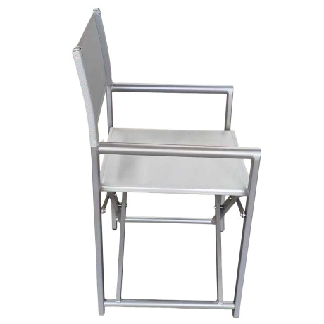 Καρέκλα Σκηνοθέτη ArteLibre TERALLIS Γκρι Ανοιχτό Ύφασμα/Αλουμίνιο 56x48x86cm