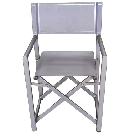 Καρέκλα Σκηνοθέτη ArteLibre TERALLIS Γκρι Σκούρο Ύφασμα/Αλουμίνιο 56x48x86cm