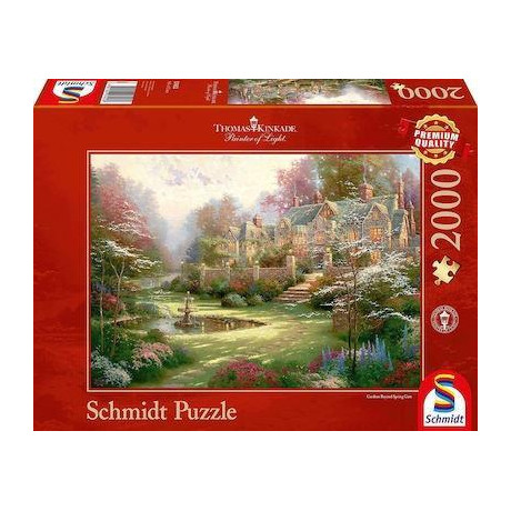 Puzzle Kinkade 2d 2000 Κομματια Βιλα Στην Εξοχη