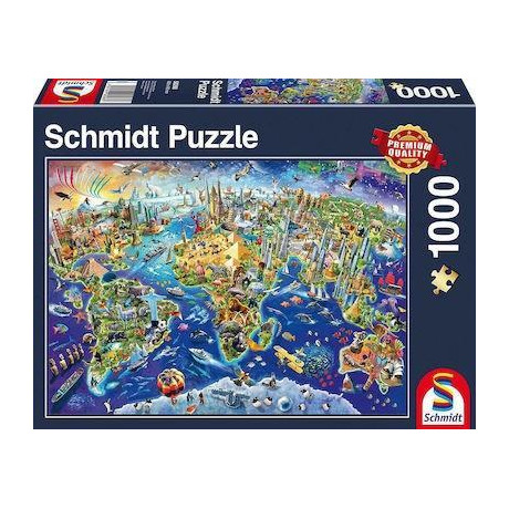 Puzzle Ανακαλυψε τον Κοσμο 2d 1000 Κομματια