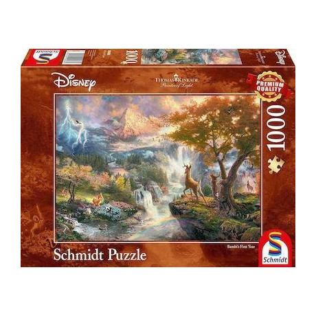 Puzzle Kinkade Disney Bambi 2d 1000 Κομματια