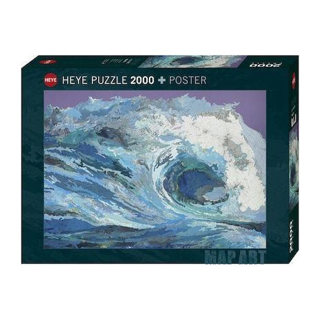 Puzzle map Wave 2d 2000 Κομματια