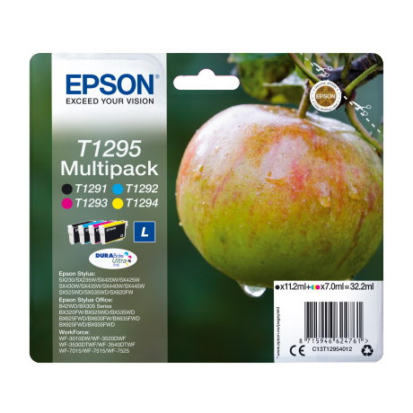 Ink Epson T12954010 Multipack - 4cartridges With Pigment ink new Series Apple -Size l