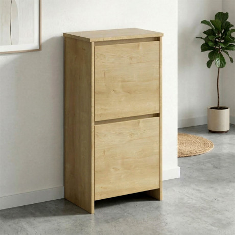 Παπουτσοθήκη Port Megapap Χρώμα Sapphire oak 48x31x92εκ.