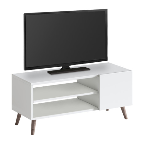 Έπιπλο Τηλεόρασης Parma Megapap Χρώμα Λευκό 90x30x40εκ.