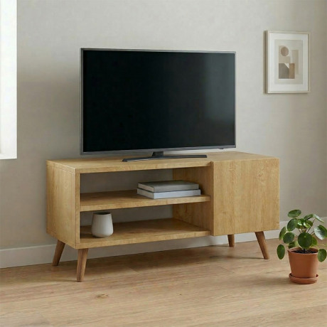 Έπιπλο Τηλεόρασης Parma Megapap Χρώμα Sapphire oak 90x30x40εκ.