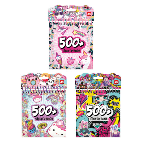 AS Τετράδιο με Αυτοκόλλητα , Assortment 3 Σχέδια για 3+ Ετών