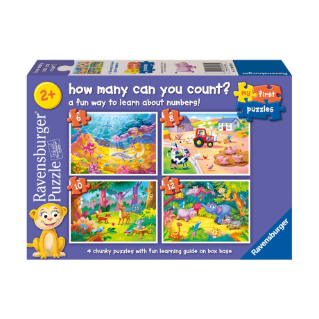 Ravensburger Puzzle: τα Πρώτα μου Παζλ (6/8/10/12) - Πόσα Μετράς? (12004065)