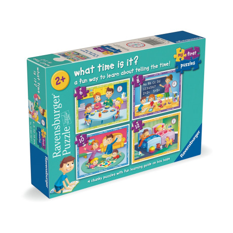 Ravensburger Puzzle: τα Πρώτα μου Παζλ (6/8/10/12) - Ώρες της Ημέρας (12004162)