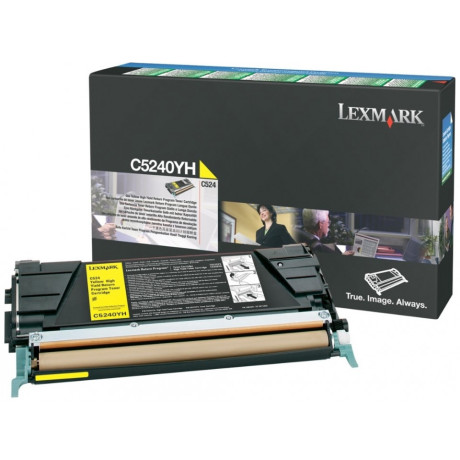 Toner Lexmark C5240YH Yellow 5000Pgs (C5240YH)