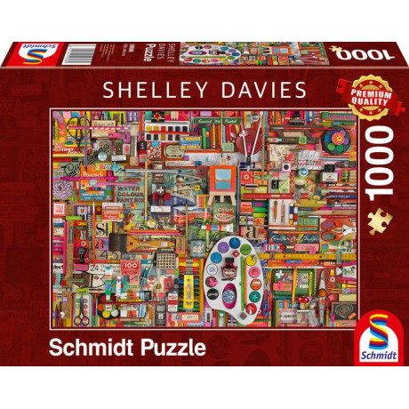 59698 Παζλ 1000st Shelley Davies - Βίντατζ Υλικά Ζωγραφικής