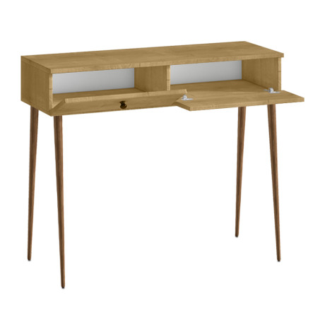 Κονσόλα Alis Megapap Χρώμα Sapphire oak 110x29x88εκ.