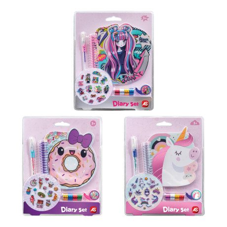 ΑS Diary Set Σε 3 Σχέδια Για 3+ Ετών