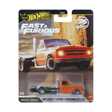 Mattel hot Wheels Premium: Fast & Furious – 1967 Chevy Custom Personnalise c-10 Vehicle (Jhw61)