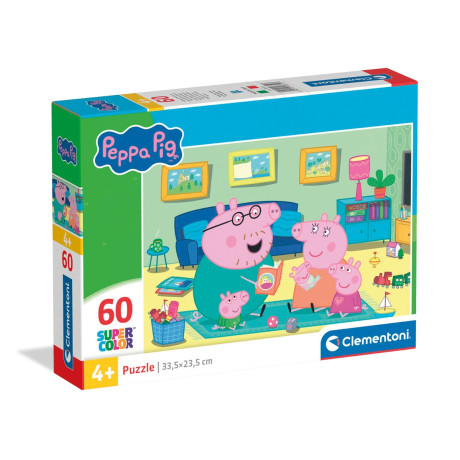 Clementoni Παιδικό Παζλ Super Color Peppa Pig 60 τμχ