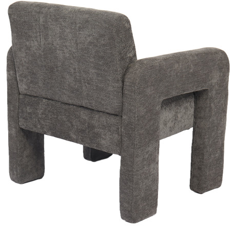 Πολυθρόνα ArteLibre VELORA Γκρι Ανοιχτό Ύφασμα/Ξύλο 75x68x69cm