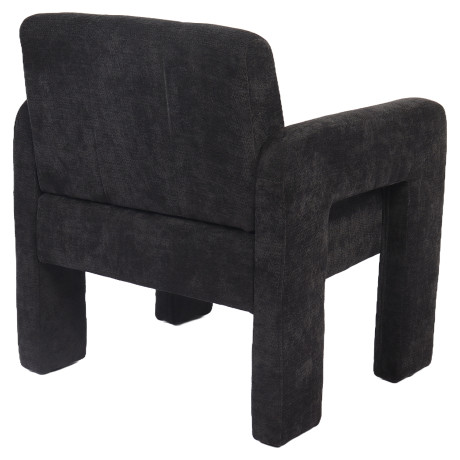 Πολυθρόνα ArteLibre VELORA Γκρι Σκούρο Ύφασμα/Ξύλο 75x68x69cm