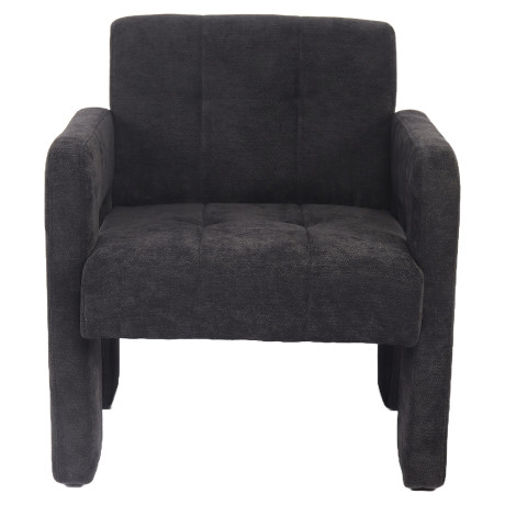 Πολυθρόνα ArteLibre VELORA Γκρι Σκούρο Ύφασμα/Ξύλο 75x68x69cm